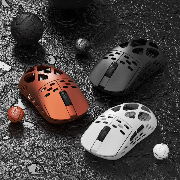 Mouse Gamer Ajazz am3 pro series blanco Full Magnesium Trimode 5