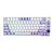 Teclado gamer Ajazz AK820 Pro Purple/white 75% sw flying fish + pantalla