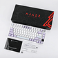 Teclado gamer Ajazz AK820 Pro Purple/white 75% sw flying fish  - Miniatura 7