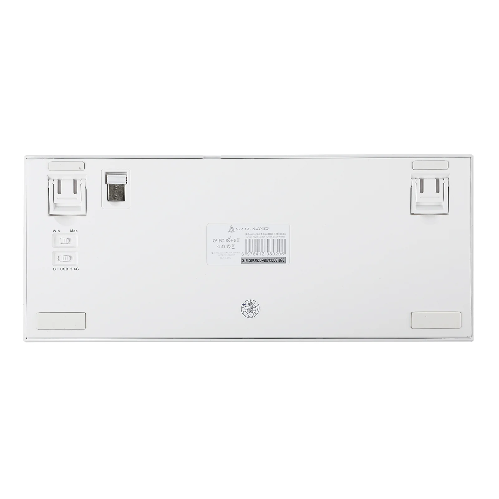 Teclado gamer Ajazz AK820 Pro Purple/white 75%  Gift Switch  5