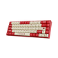 Teclado mecánico ajazz ak680 Rojo/blanco Sw Red - Miniatura 3