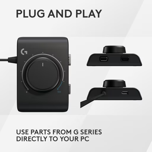 Adaptador de Carreras Logitech G XBOX PlayStation PC Software G HUB 8