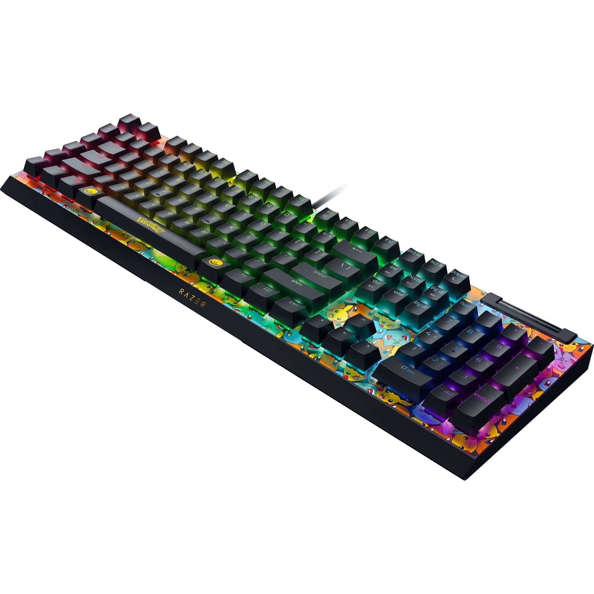 Teclado Gamer Razer Blackwidow V4 X Pokemon Starters Edition, Switch Green, Full Size, Inglés US 3