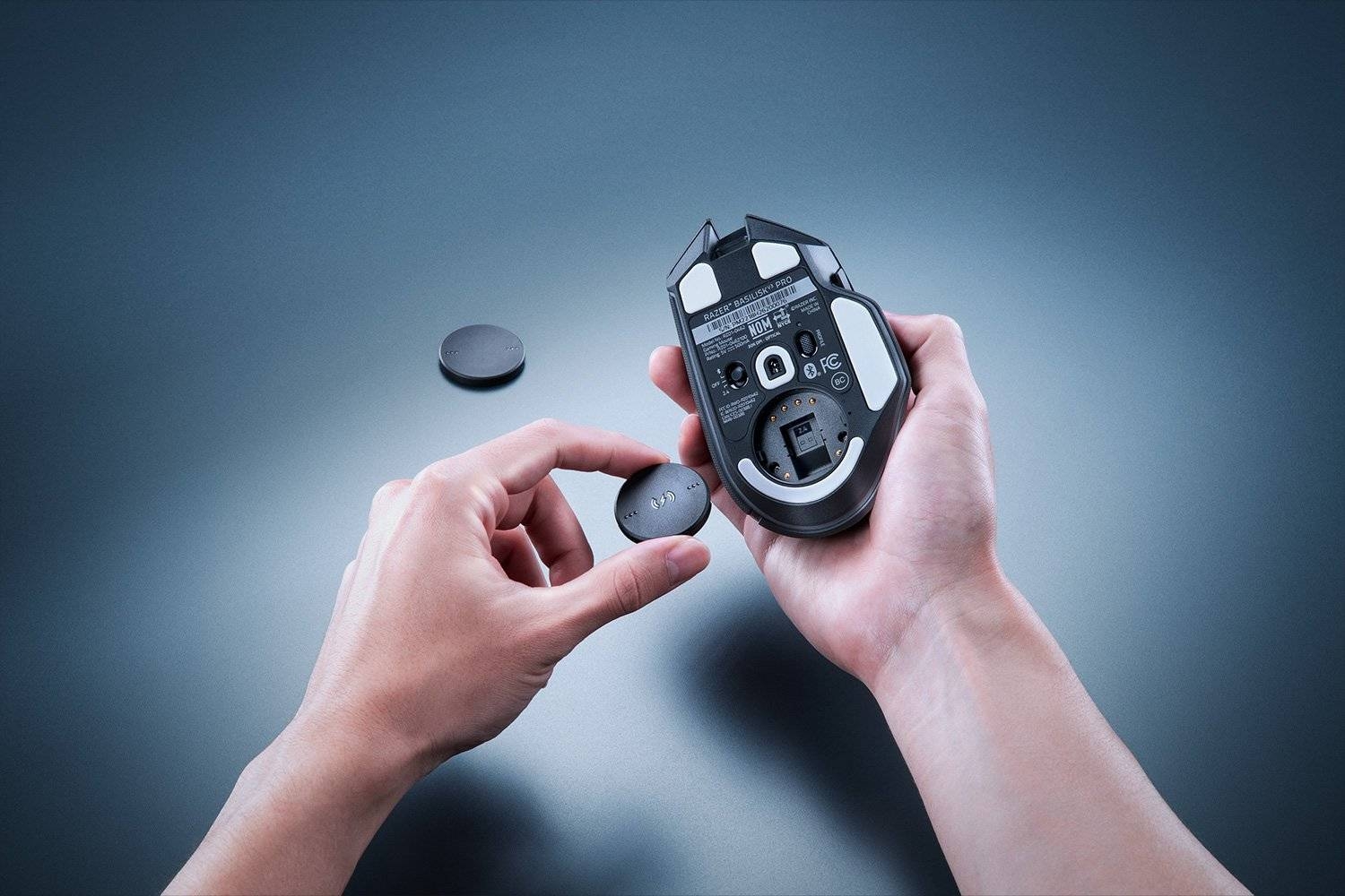 Modulo Razer Wireless Charging Puck, Qi, Dock Pro, Basilisk V3 Pro, 5g 5