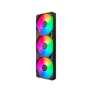 Kit 3 Ventiladores Cooler Master SickleFlow Edge 360 ARGB Black 120mm PWM