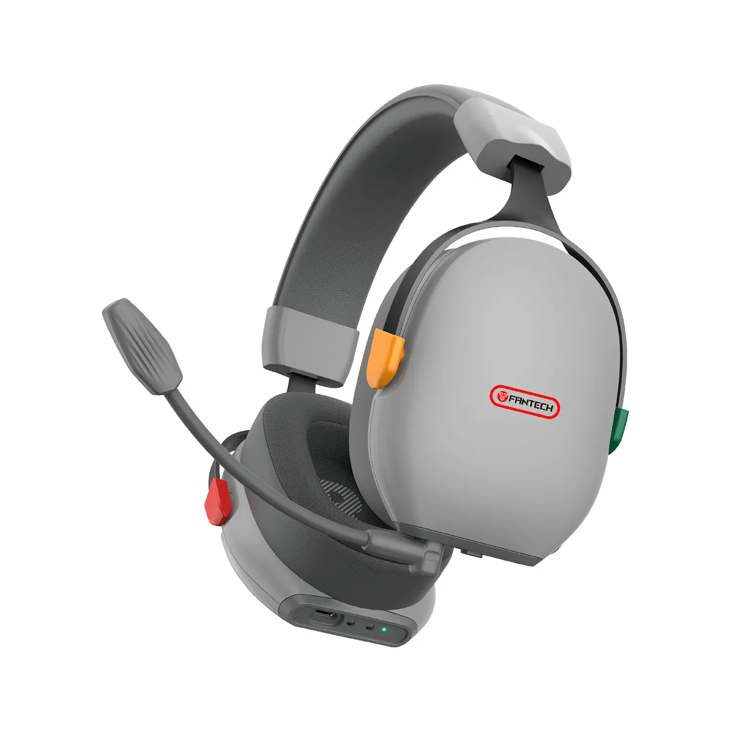 Audifono Inalambrico Gamer Fantech Whg06 Carbon Pro Snes Edition Gris 1