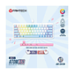 Teclado Fantech ATOM X63 MK611 AME White SW rosie - Miniatura 3