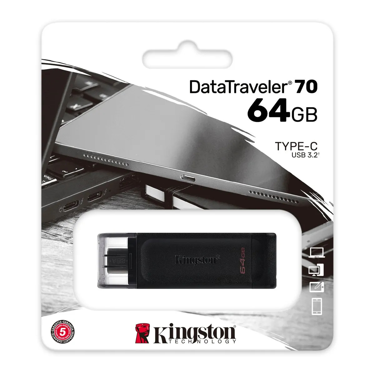 DT70/64GB -64GB PENDRIVE-C / 3.2 DATA TRAVELER 70 1