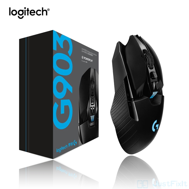Mouse Gamer Inalámbrico Logitech G903 Lightspeed, RGB Programable, Sensor Hero 25K, 25600DPI 3