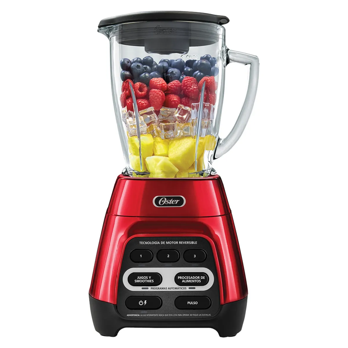  Licuadora 1.5 Litros Reversible con Vaso Roja Oster 2
