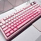 Teclado Ajazz MK87 Three Mode Layout 87 Teclas + pantalla + Knob Gradient Pink  - Miniatura 2