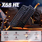 Teclado Attack Shark X68HE BLACK - MAGNETIC SWITCH - Miniatura 4