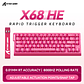 Teclado Gamer Magnético Attack Shark X68 HE – Precisión Absoluta al Máximo Nivel - Miniatura 5