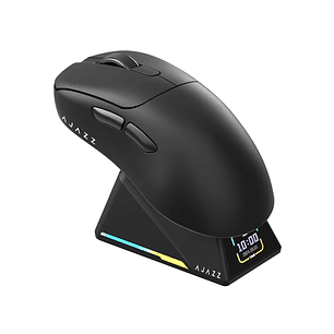 Mouse Gamer AJAZZ AJ179 APEX Negro – Tri-Mode con Pantalla Interactiva