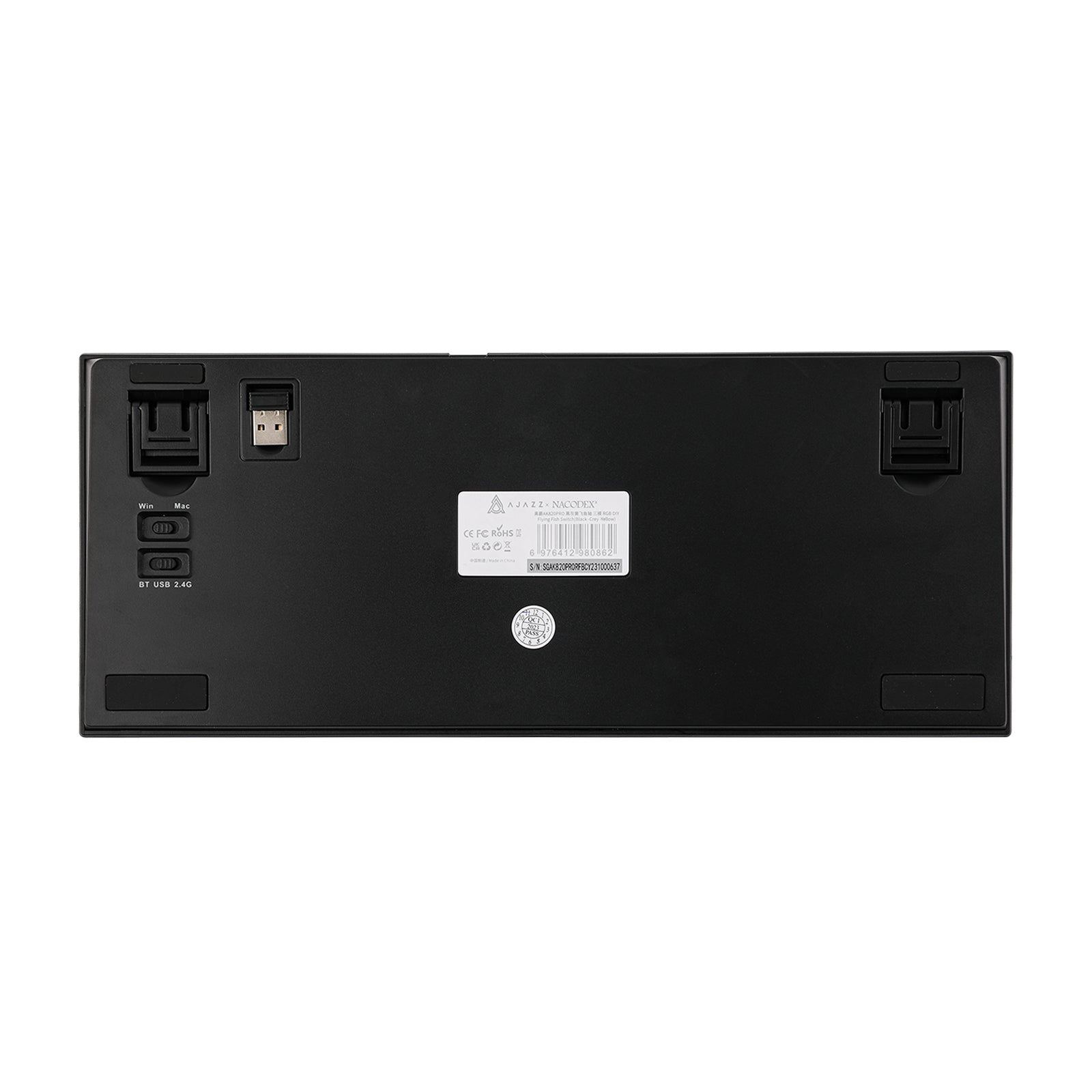 Teclado AJAZZ AK820 MAX  Black Grey Yellow / Switch Magnetic 6