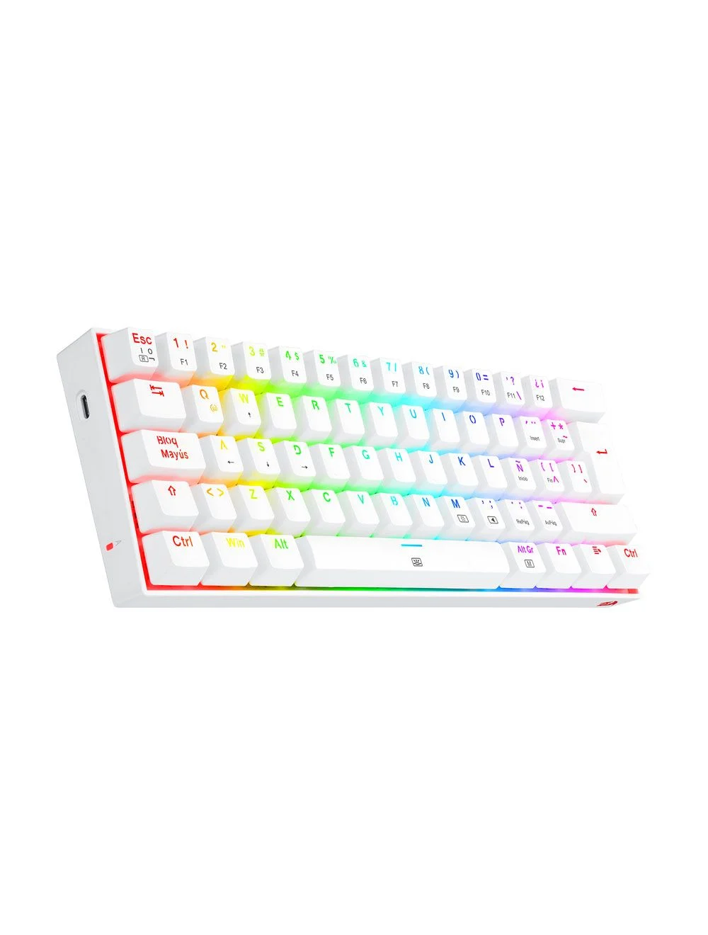 Teclado Redragon K630 Dragonborn White Switch Brown Español 3