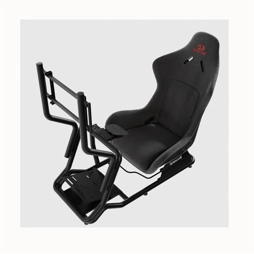 Estructura para Simulador de Carreras Redragon Cyclone, Incluye Butaca y Montura TV, Negro 2