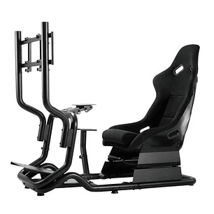 Estructura para Simulador de Carreras Redragon Cyclone, Incluye Butaca y Montura TV, Negro