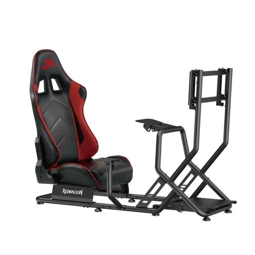  Estructura para Simulador de Carreras Redragon Vortex, Incluye Butaca y Soporte TV 1