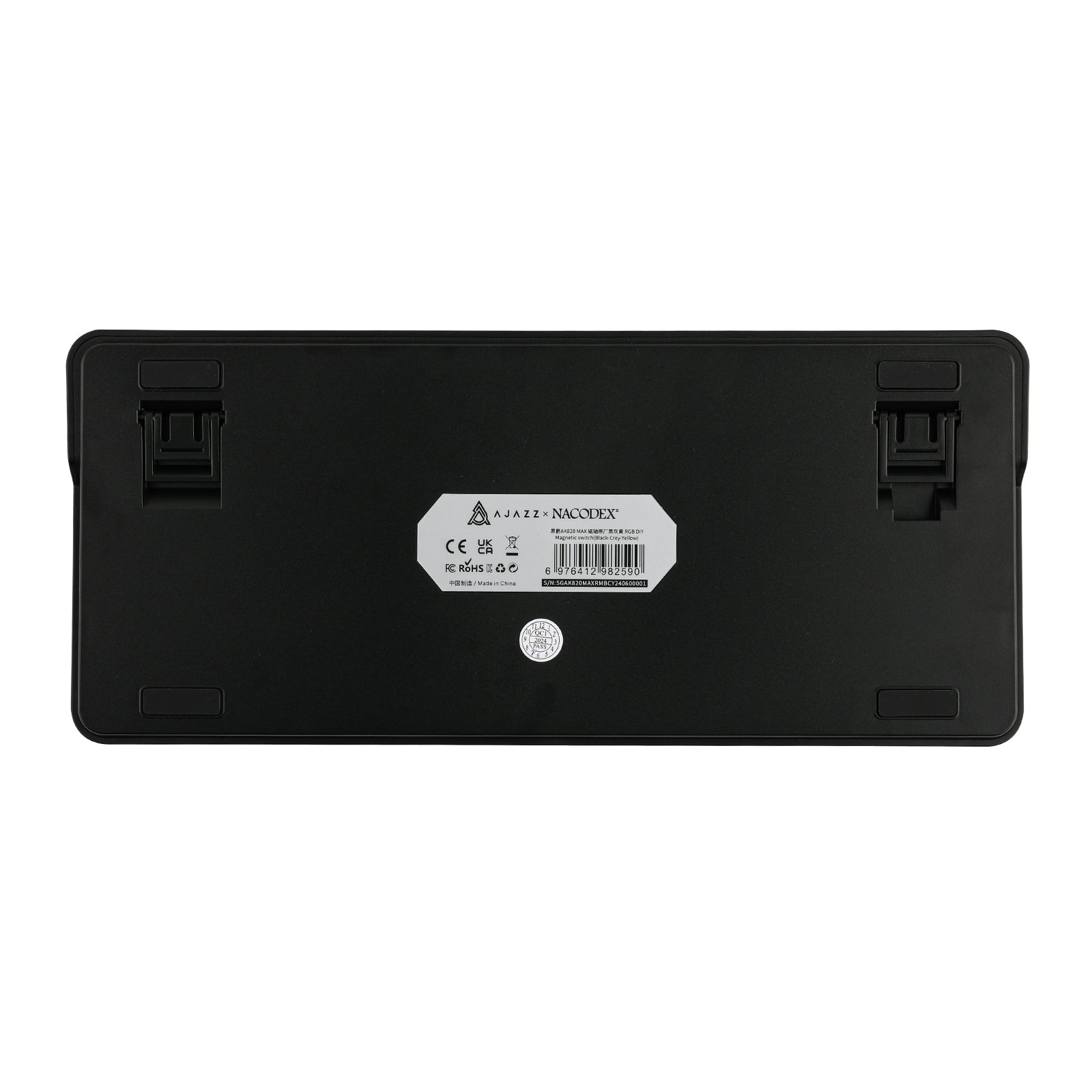 Teclado AJAZZ AK820 MAX  Black Grey Yellow / Switch Magnetic 5