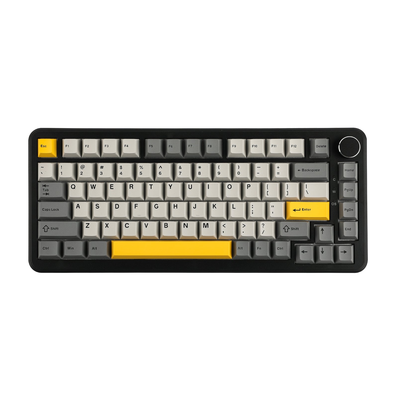 Teclado AJAZZ AK820 MAX  Black Grey Yellow / Switch Magnetic 1