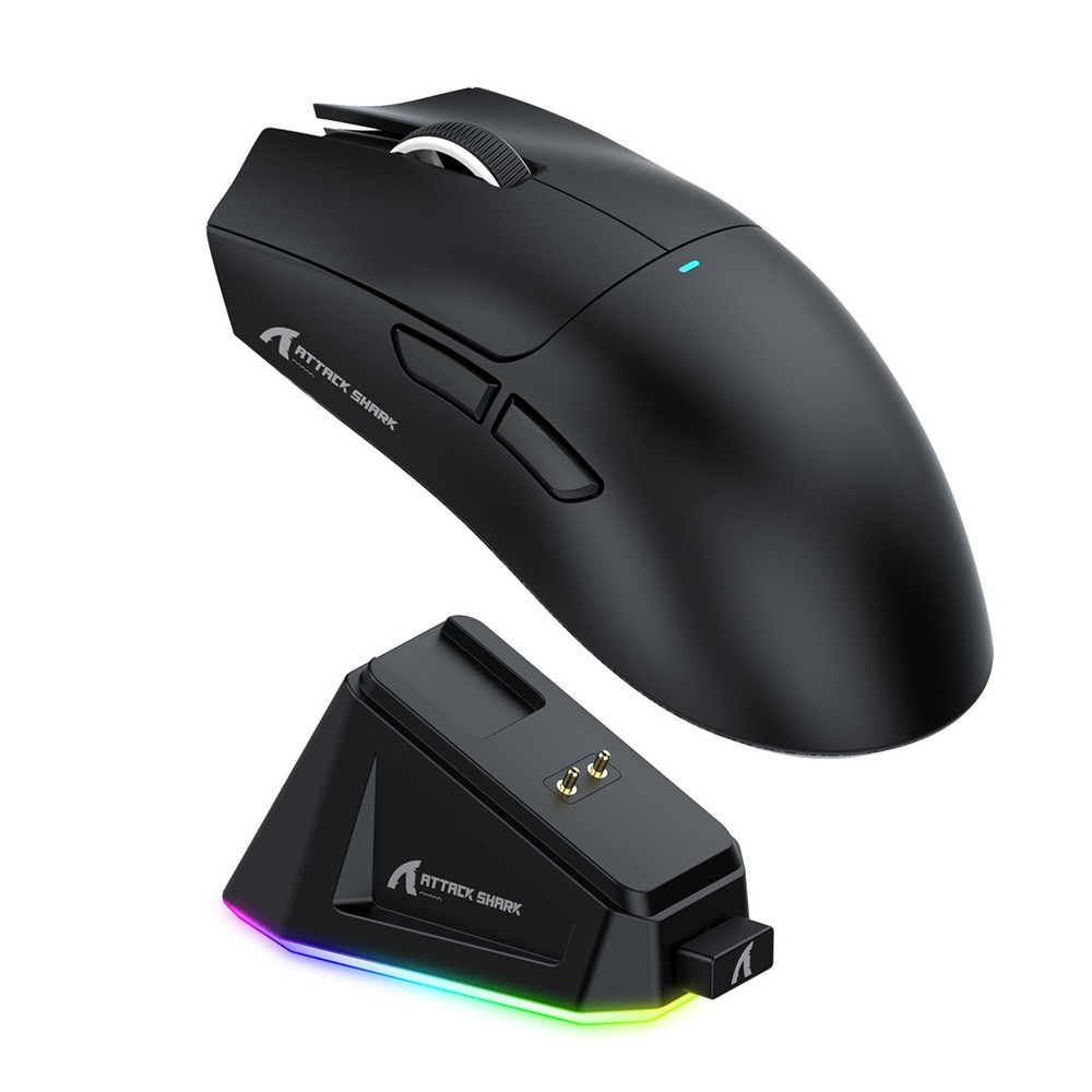 Attack Shark X11 Gaming Mouse – Black + base 2