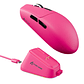 Attack Shark G3 Pro RGB Tri-Mode Wireless Gaming Mouse - Berry Red + base - Miniatura 3