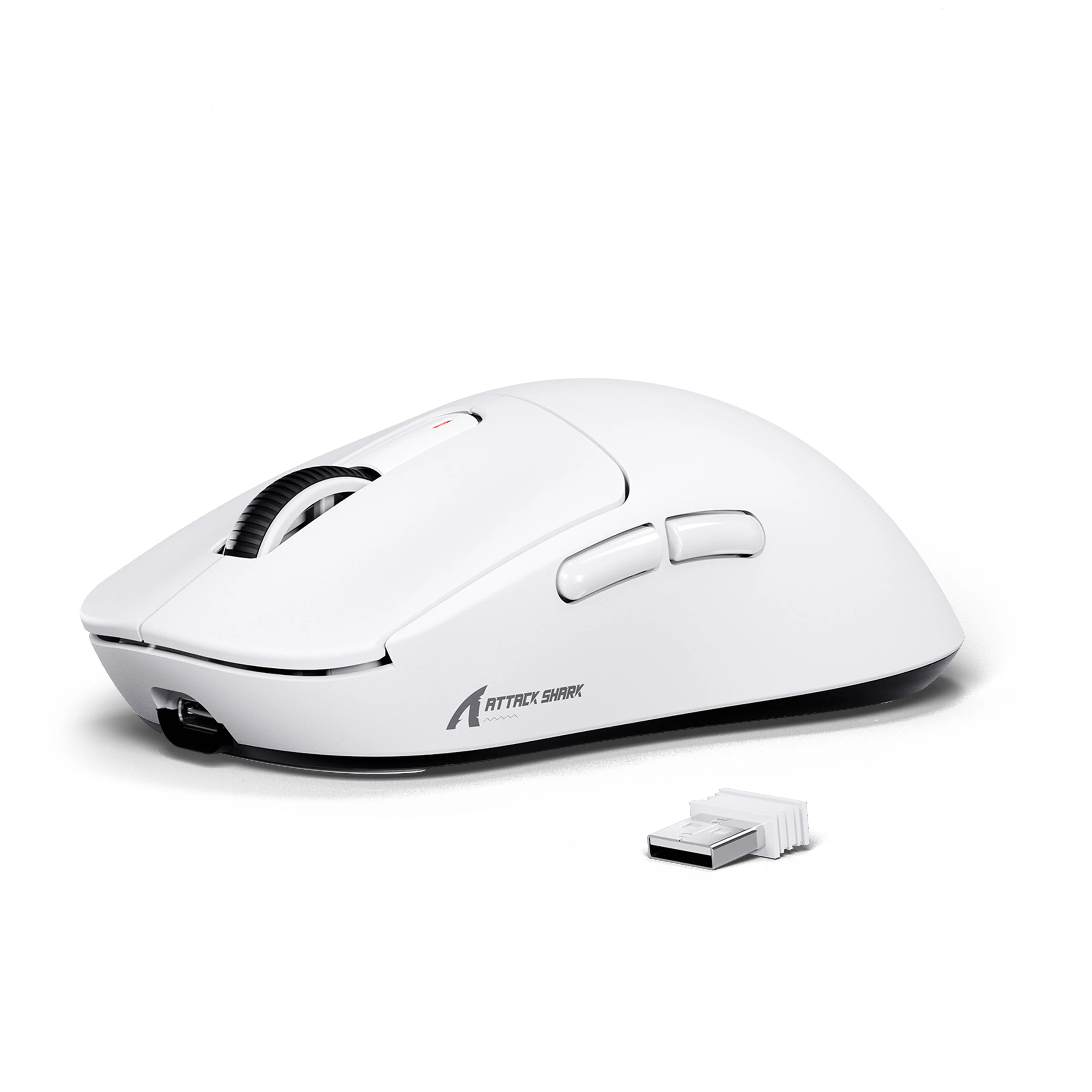  Attack Shark mouse X11 con base de carga white + base 4