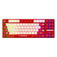 Ajazz keyboard AK870MC Wired Red -White  - Miniatura 1