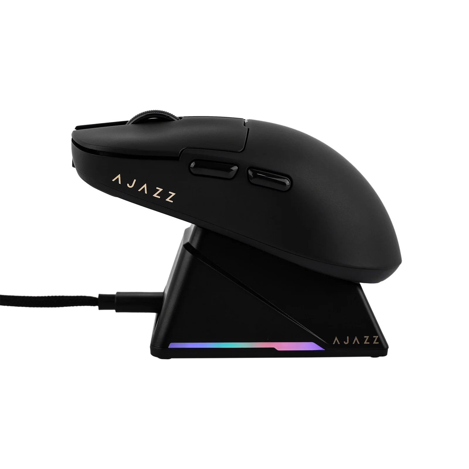 Mouse Gamer Ajazz Aj159 Pro Wireless Mouse -Black + Base 3