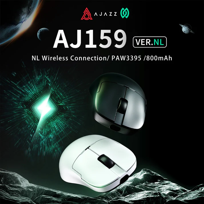 Ajazz mouse AJ159 NL Three Mode PAW3311 800mAh - White 6