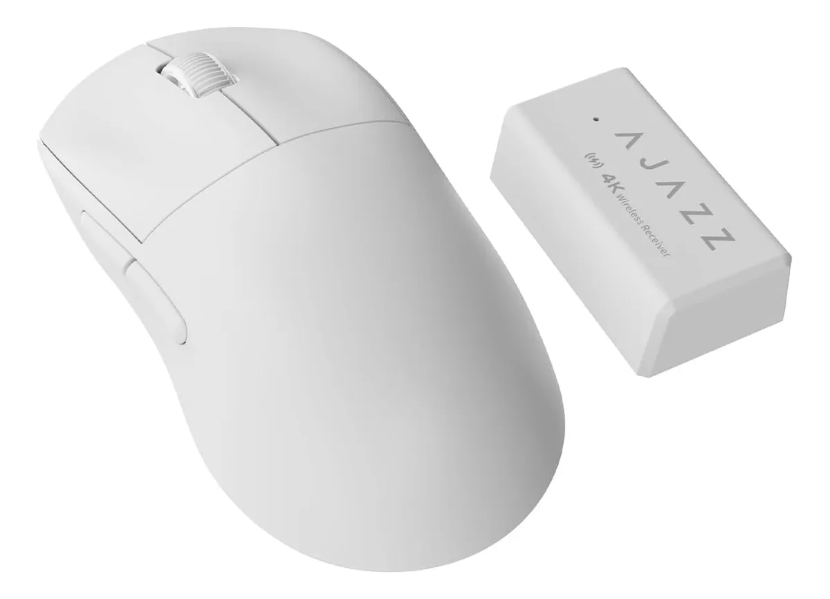 Mouse Gamer AJAZZ AJ199 Pro 4K White Trimode 3