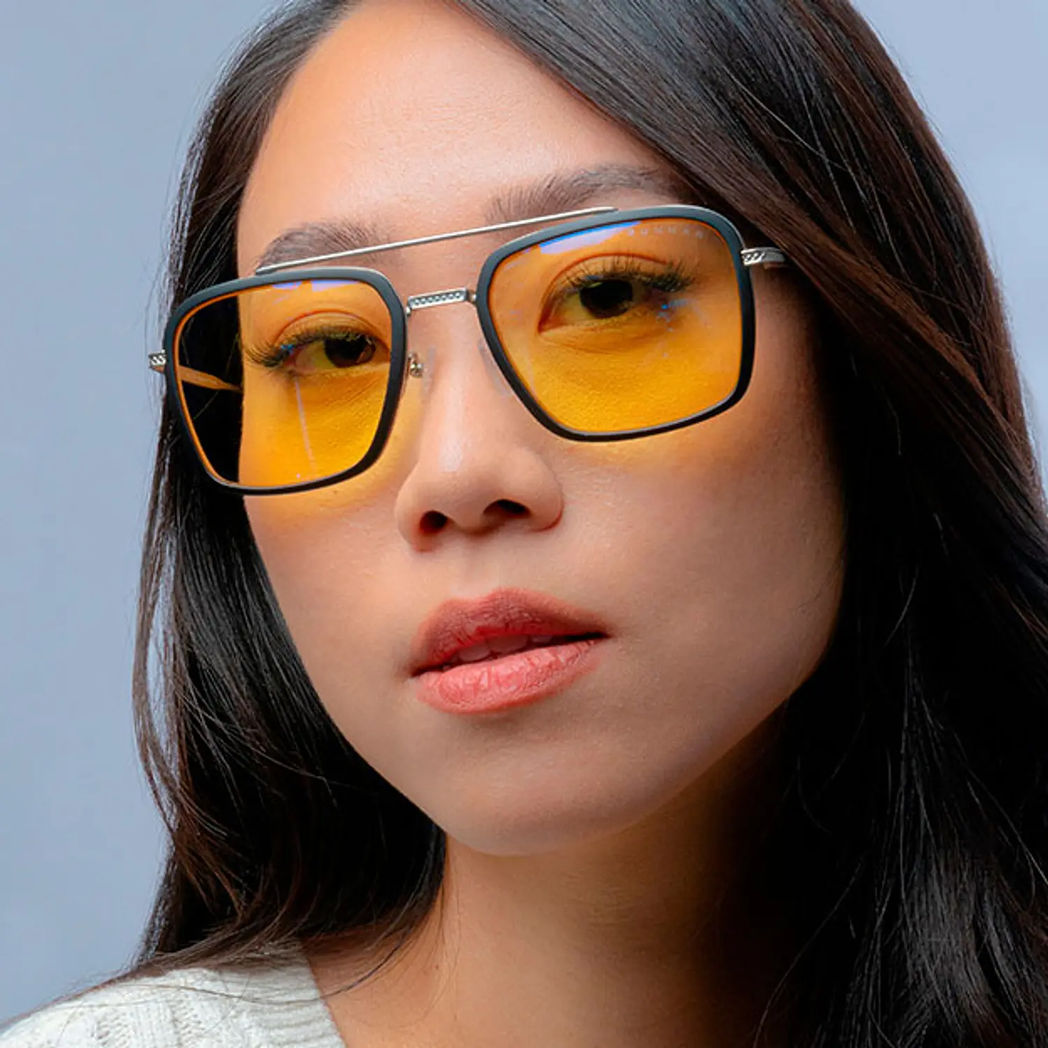 Lentes Barron Silver Clear - Tony Stark Industries Design 7