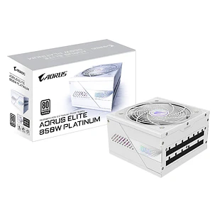 Fuente de Poder AORUS ELITE P850W ICE 850W 80 PLUS Platinum ATX 3.0 PCIe 5.0 Full Modular
