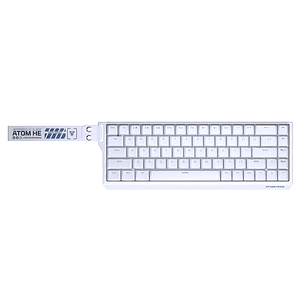 MK811 ATOM HE68 White Teclado Magnético 60% 8.000 Hz Layout USA