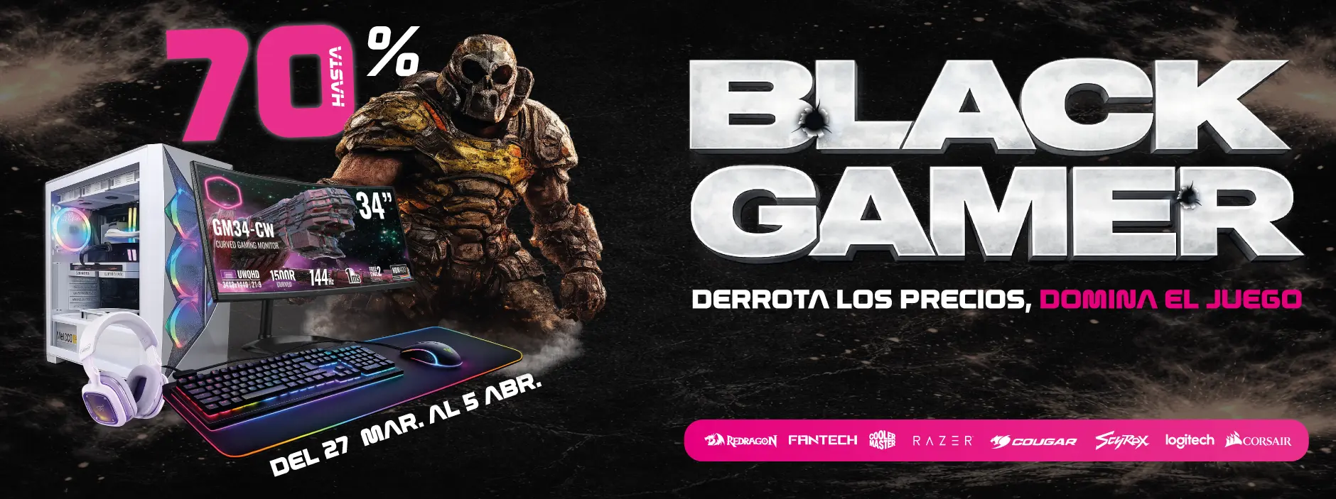 Las mejores marcas gamer en liquidación: Black Gamer Chile 2026