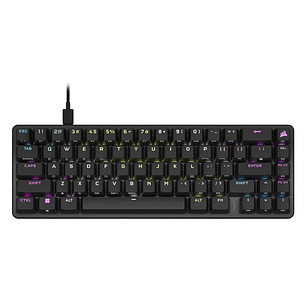 Teclado Óptico-Mecánico  Corsair  Gamer K65 PRO MINI RGB 65% Switch Ópticos OPX Black (ENG)