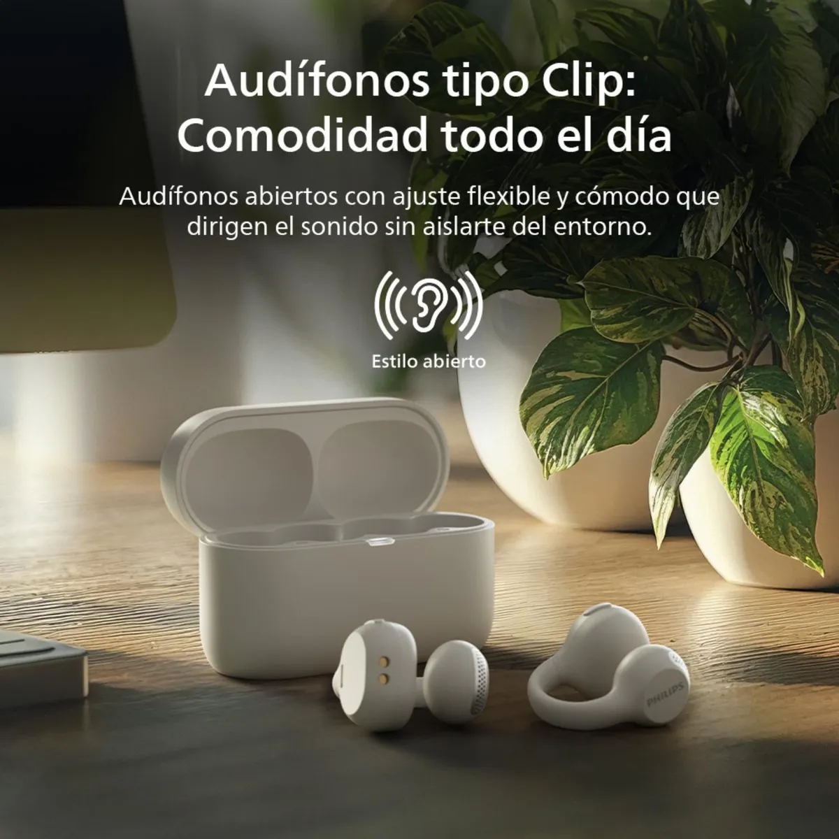 Audífonos Bluetooth De Oido Abierto Taq200 philips Blanco 3