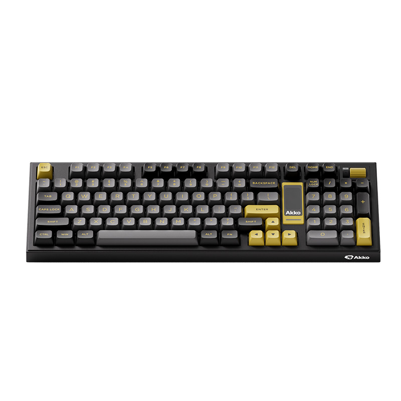 Teclado Mecanico gamer Akko 5098B v3 pro Sw piano / Black & Gold  2