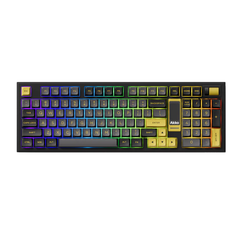 Teclado Mecanico gamer Akko 5098B v3 pro Sw piano / Black & Gold  1
