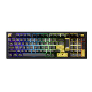 Teclado Mecanico gamer Akko 5098B v3 pro Sw piano / Black & Gold 
