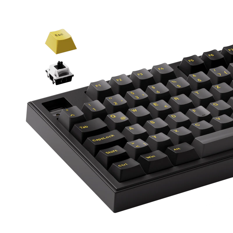 Teclado Mecanico gamer Akko 5098B v3 pro Sw piano / Black & Gold  6