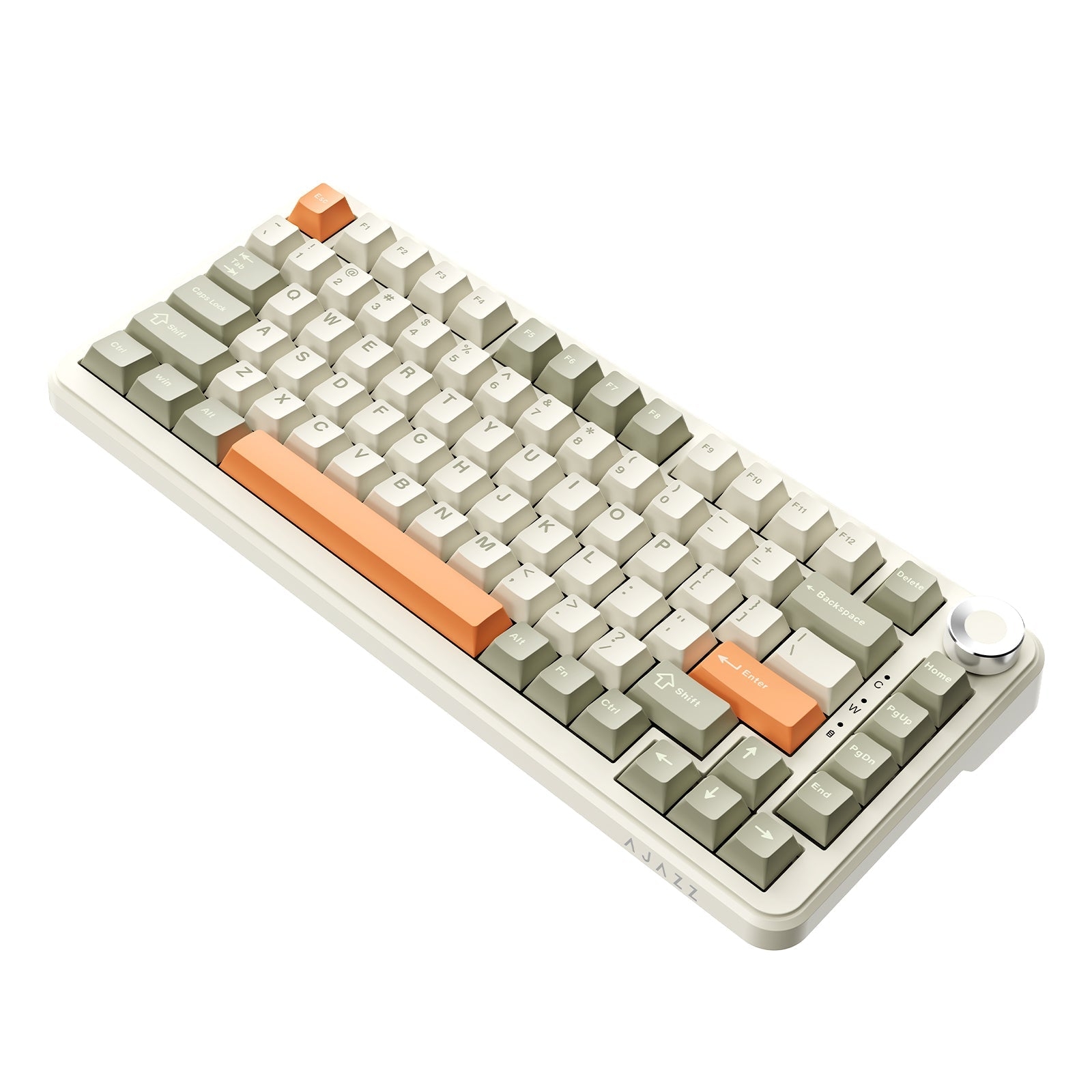 Teclado Magnético AJAZZ AK820 MAX grey beige orange / sw flying fish  2