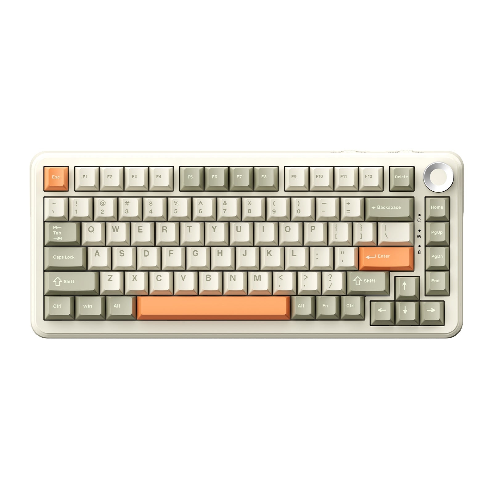 Teclado Magnético AJAZZ AK820 MAX grey beige orange / sw flying fish  1