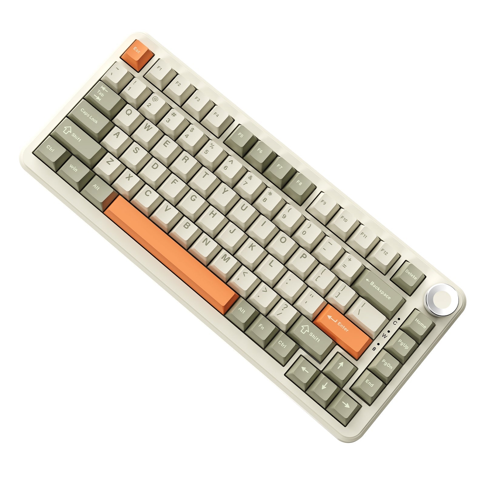 Teclado Magnético AJAZZ AK820 MAX grey beige orange / sw flying fish  3