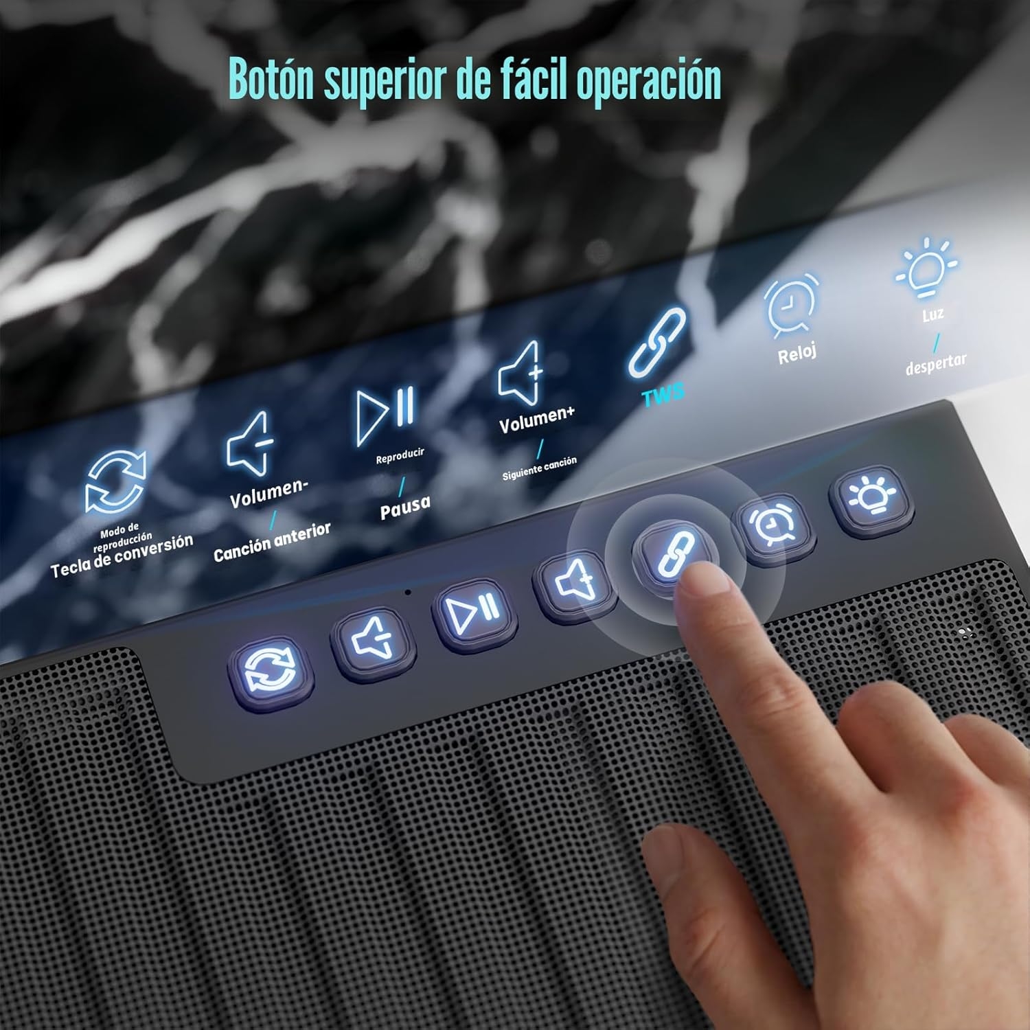 Parlante RK ROYAL KLUDGE SH100 Altavoz Bluetooth 40w negro 4