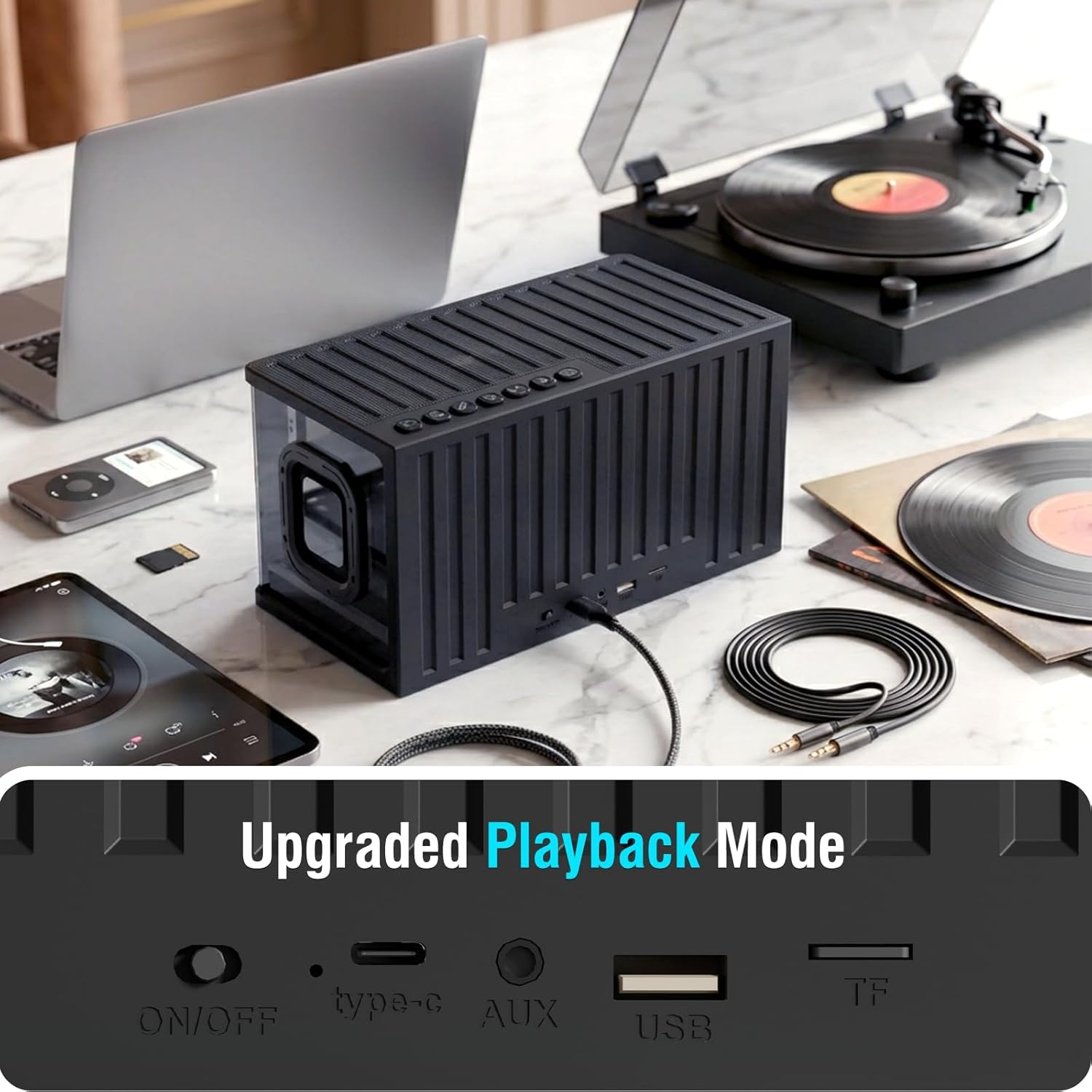 Parlante RK ROYAL KLUDGE SH100 Altavoz Bluetooth 40w negro 5