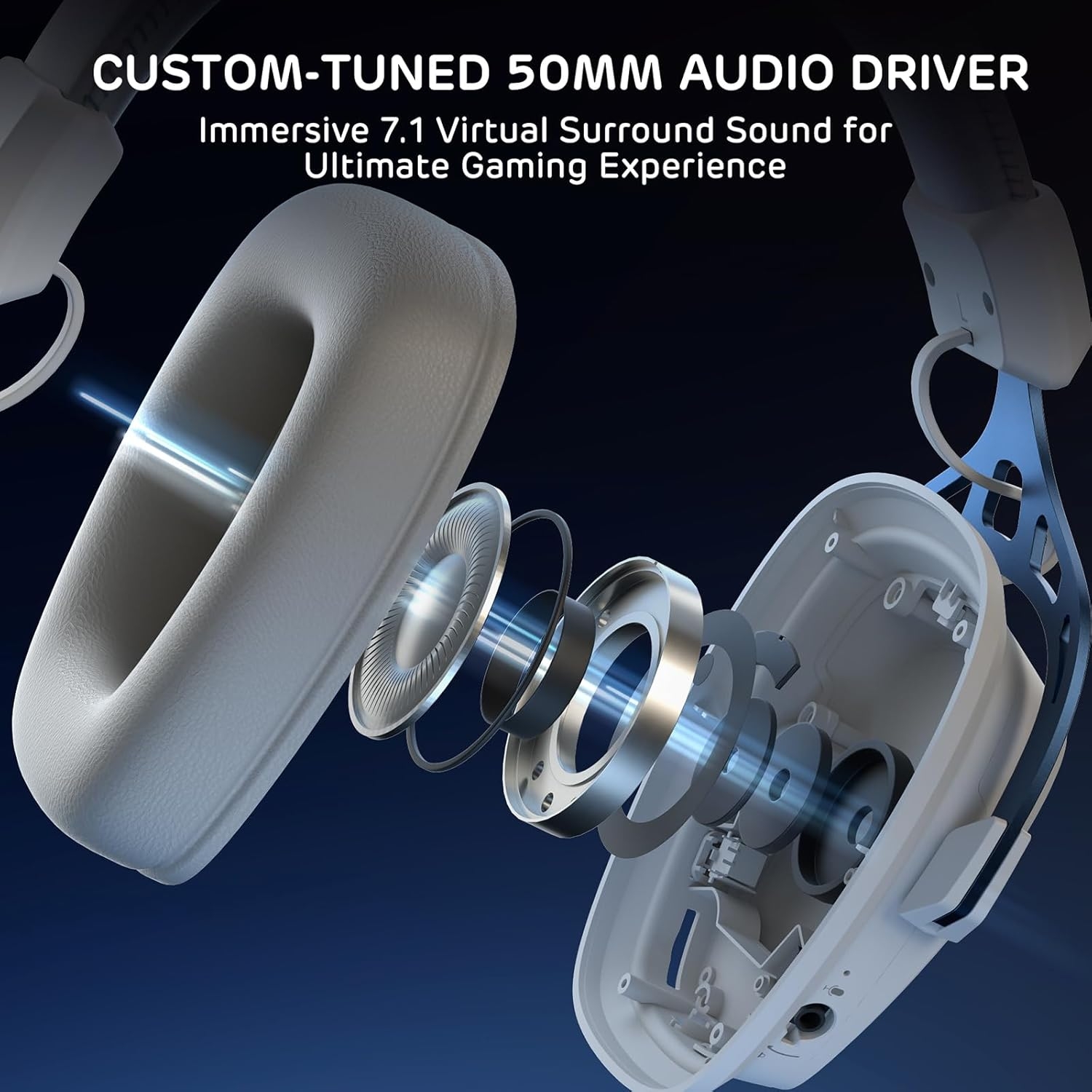 Audifonos gamer RK ROYAL KLUDGE HG103 NEGRO 2