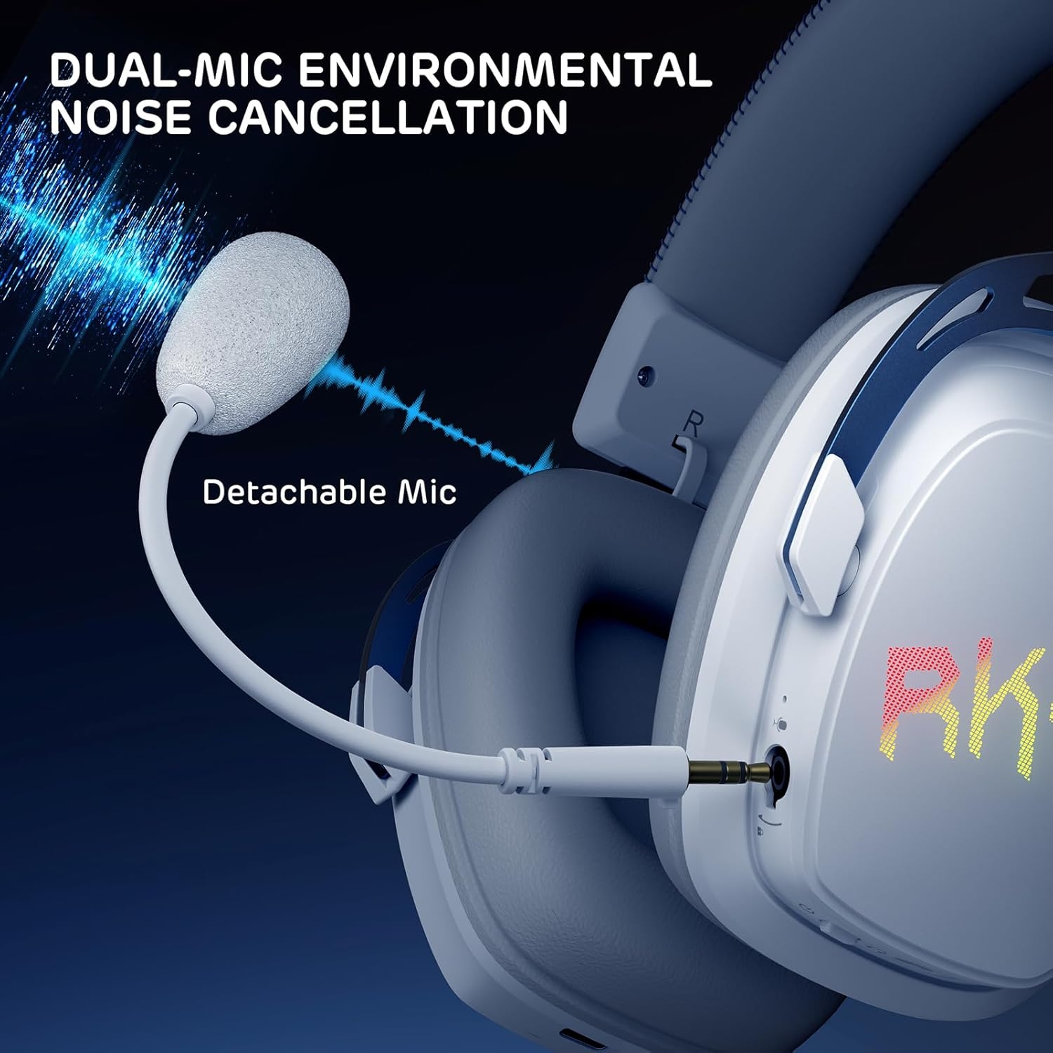 Audifonos gamer RK ROYAL KLUDGE HG103 NEGRO 5