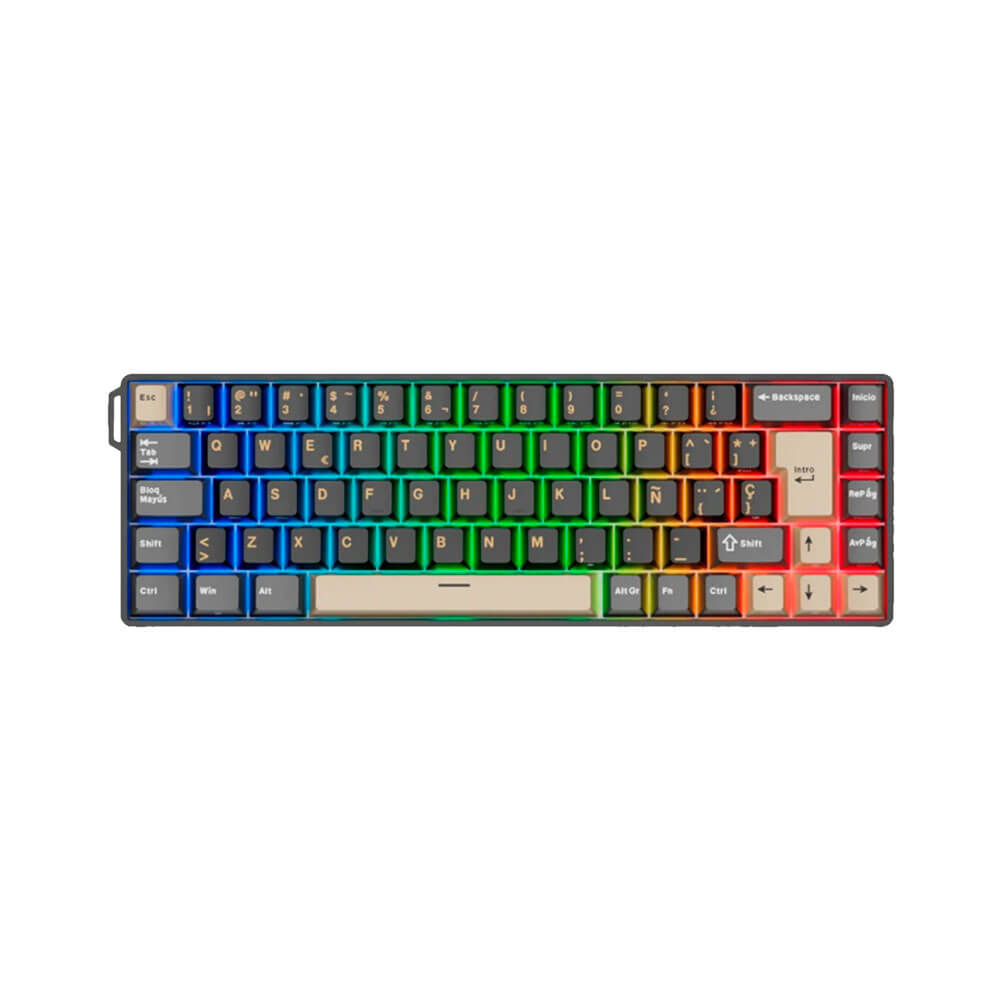 TECLADO GAMER ROYAL KLUDGE RK68 HE (IBM69K-SP) PHANTOM | SW MINT MAGNETIC /  Ingles 4